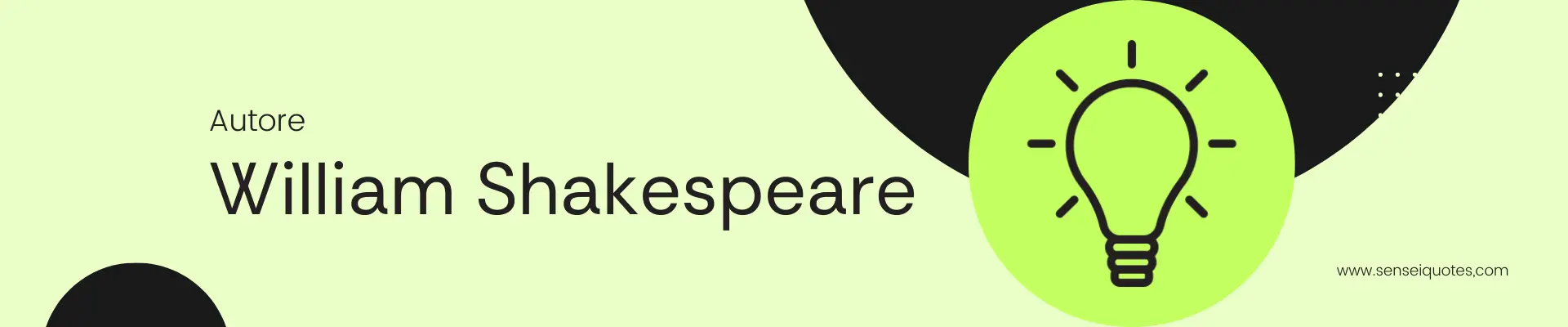 William Shakespeare - Autore - Sensei Quotes